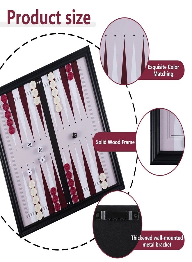 Backgammon Set - Red Wood