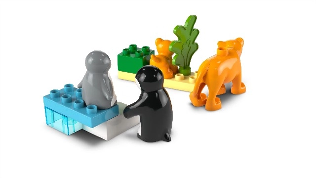 Wild Animal Families (10442) - Penguins & Lions Educational Montessori Toy