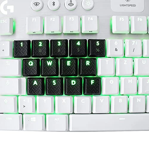 13pcs key Texture Tactility Backlit Keycaps Replacement - 13 Keys Compatible for Logitech G813/G815/G913/G915 TKL RGB Mechanical Gaming Keyboard