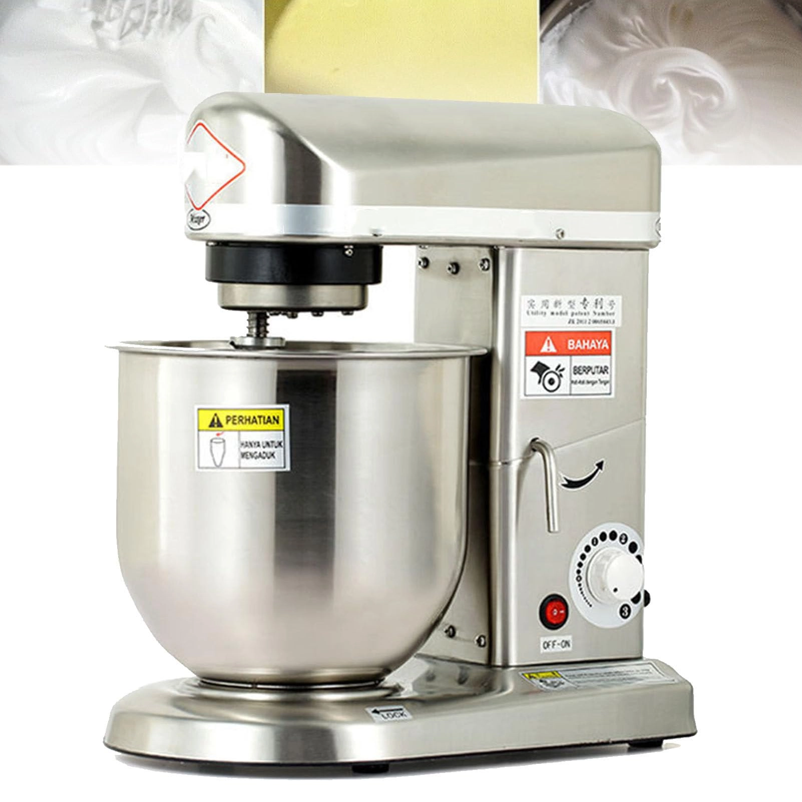 UAPCKOBRO Commercial Stand Mixer - 10L 500W