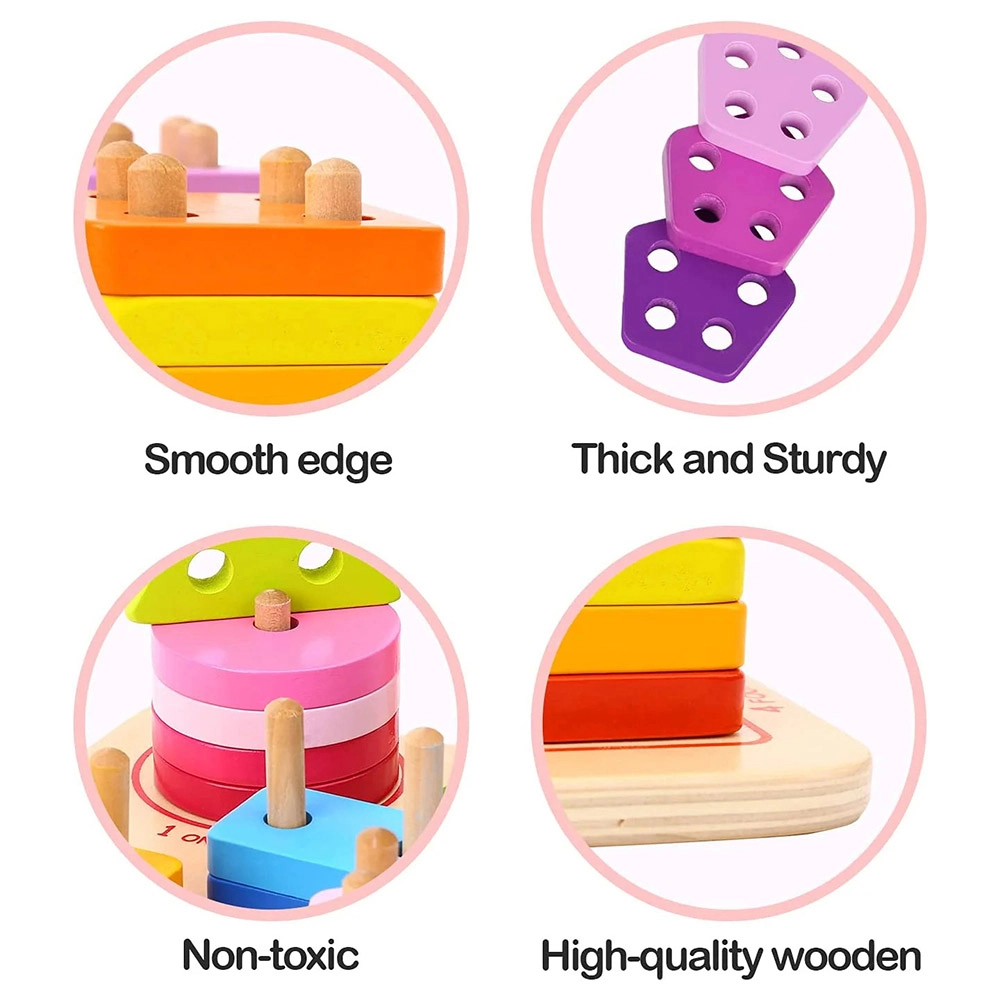 Geometric Block Sorter - Suitable for 2 years & above 21pcs