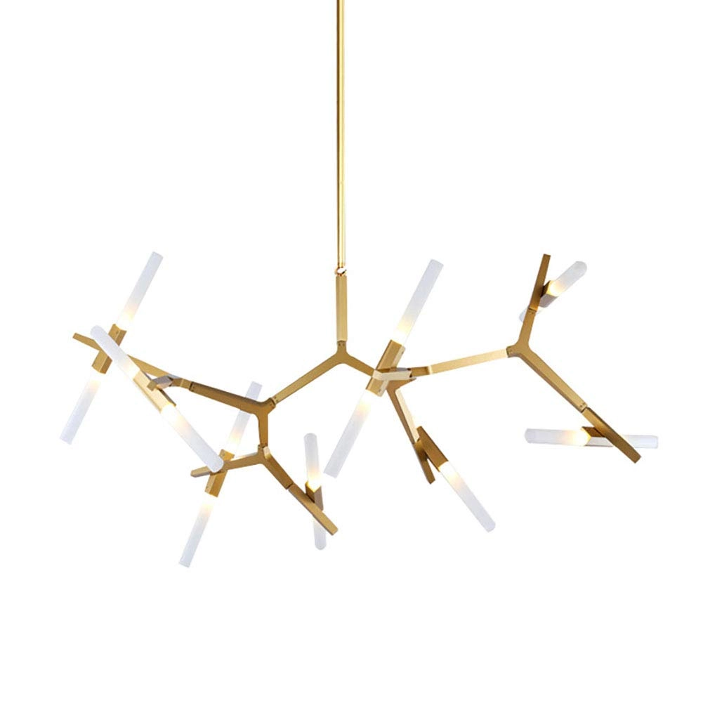 Sputnik Chandelier - Black and gold 10 head