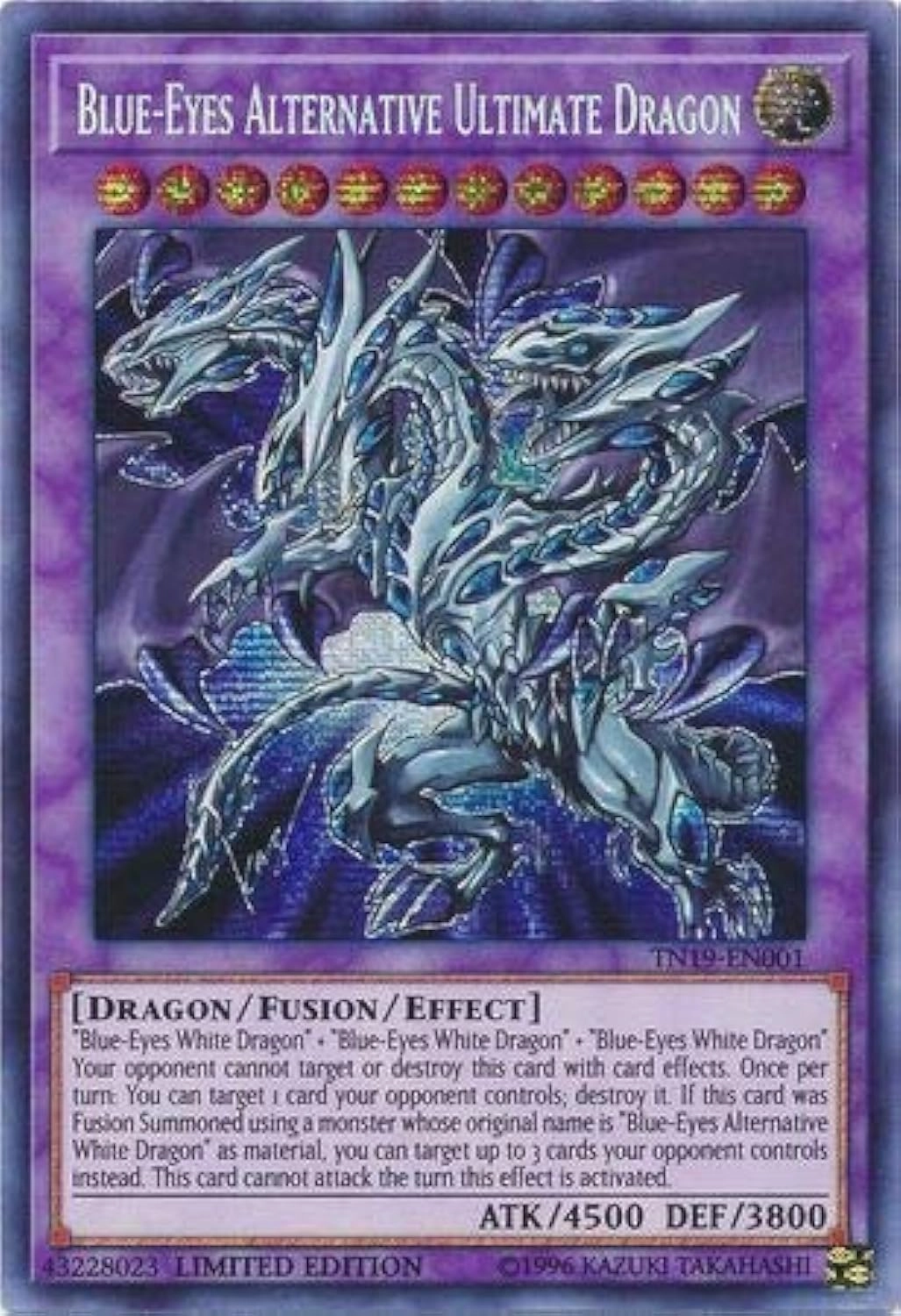 Blue-Eyes Alternative Ultimate Dragon - Prismatic Secret Rare Limited Edition