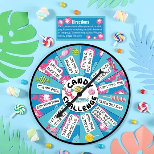Candy Challenge Game Spinner - English 12 years and up