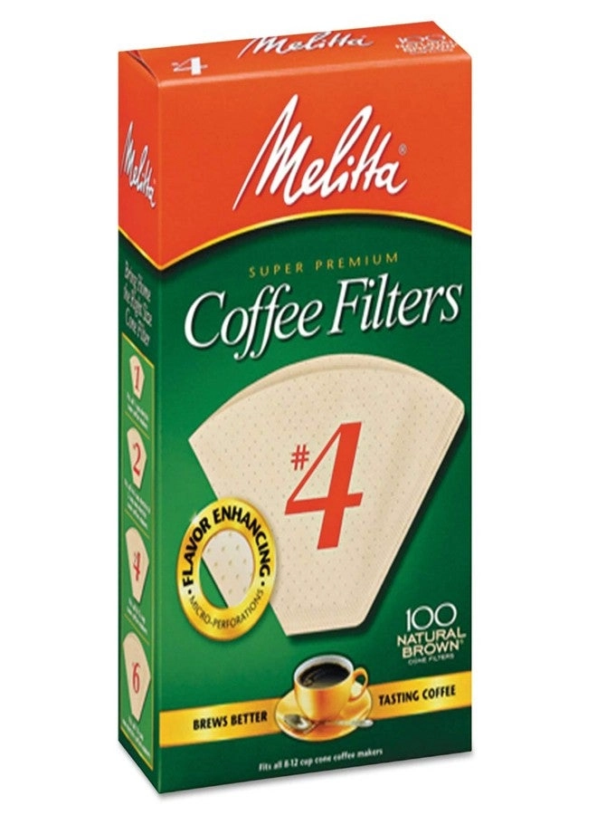Super Premium Cone Coffee Filters - #4 100 Count