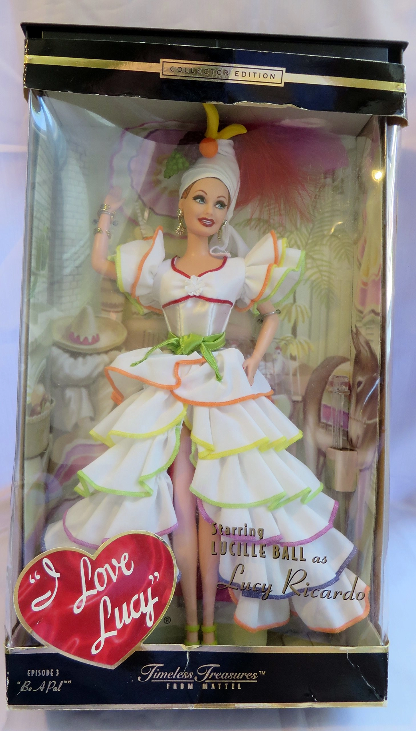 Mattel I LOVE LUCY Barbie Doll - Timeless Treasures Collection 2002 Ages 10+