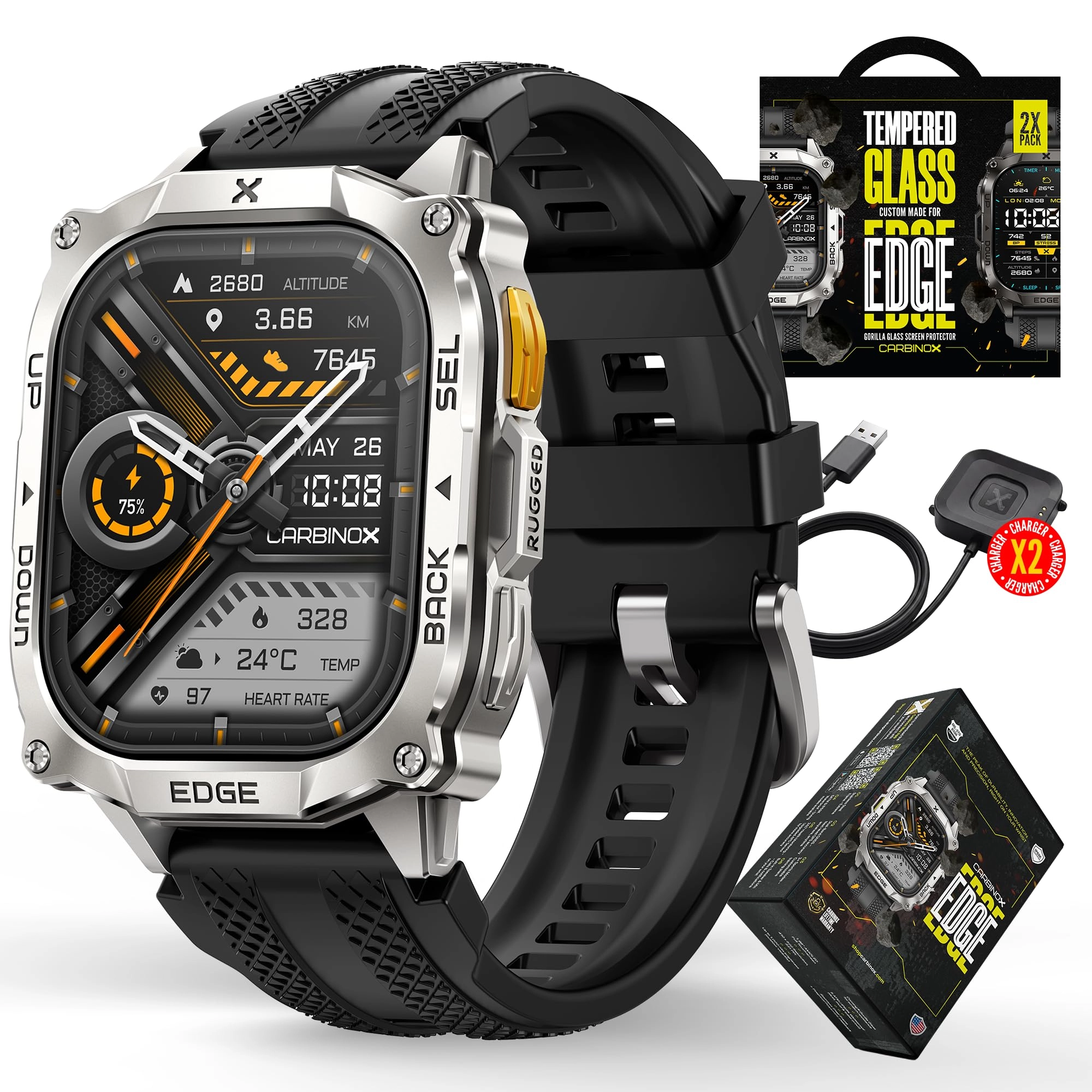 Carbinox Edge Stainless Steel GPS
