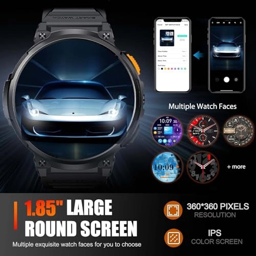 Military Smart Watch - 1.85"