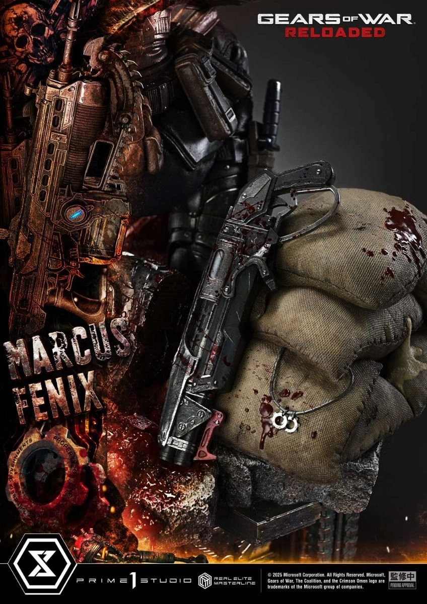 Marcus Fenix - Gears of War: Reloaded Real Elite Masterline - 1/3 scale LED Illumination Statue