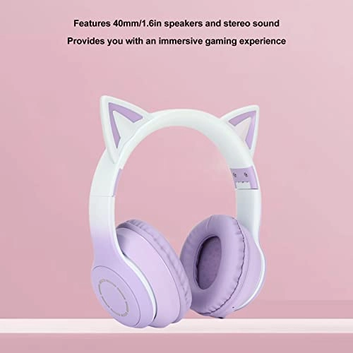 Cute Cat Ear Gaming Headphones Wireless Headset