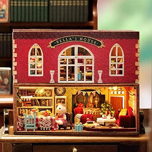 3D Wooden Puzzle Bookshelf Insert - Library of Books 1:24