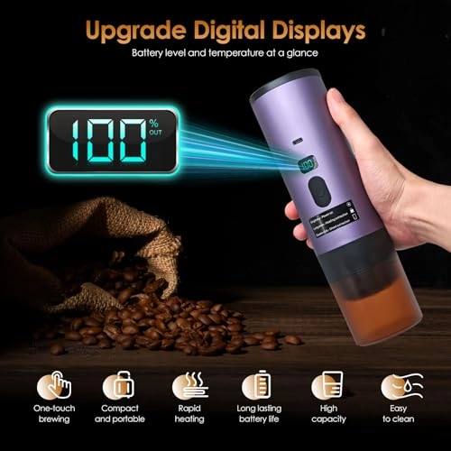 Portable Coffee Maker - 90 Milliliters NS/DG/Ground Coffee