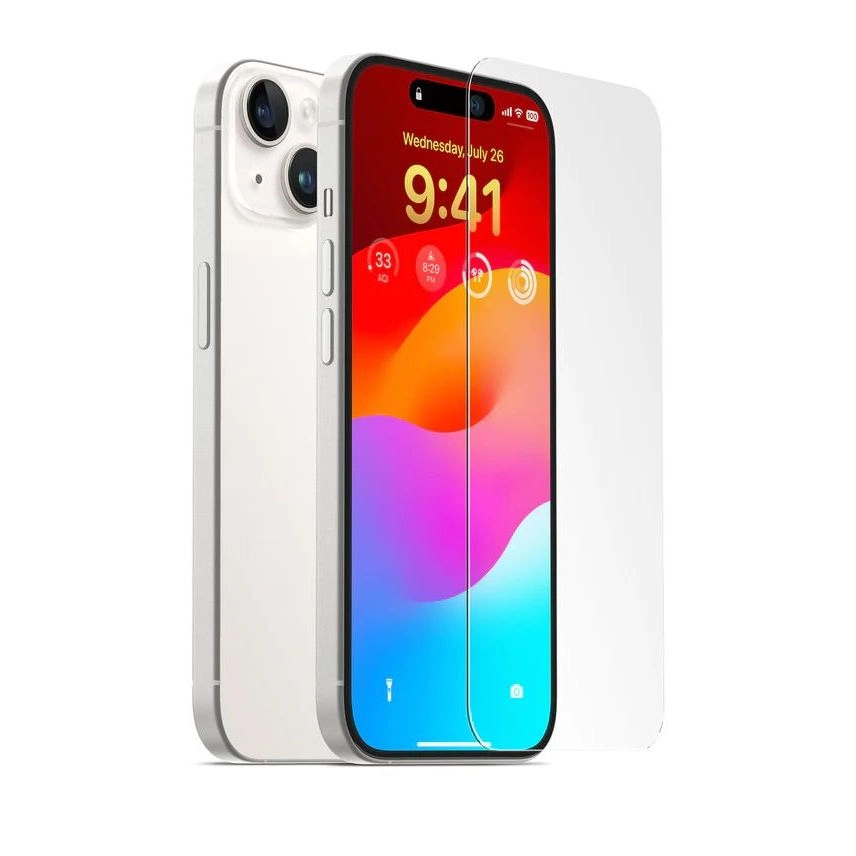 ELAGO DESIGN Shatterproof Tempered Glass Screen Protector for iPhone 15