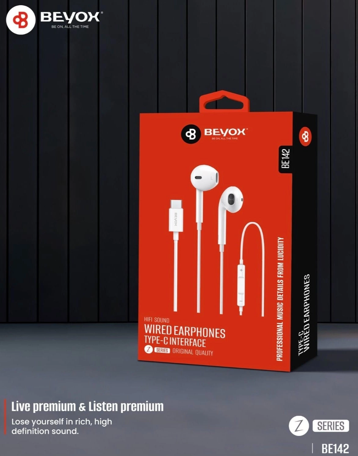 BE142 Wired Earphone