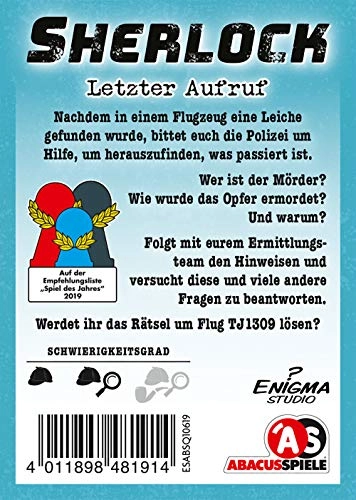 Sherlock: Last Call - Card Game (German)