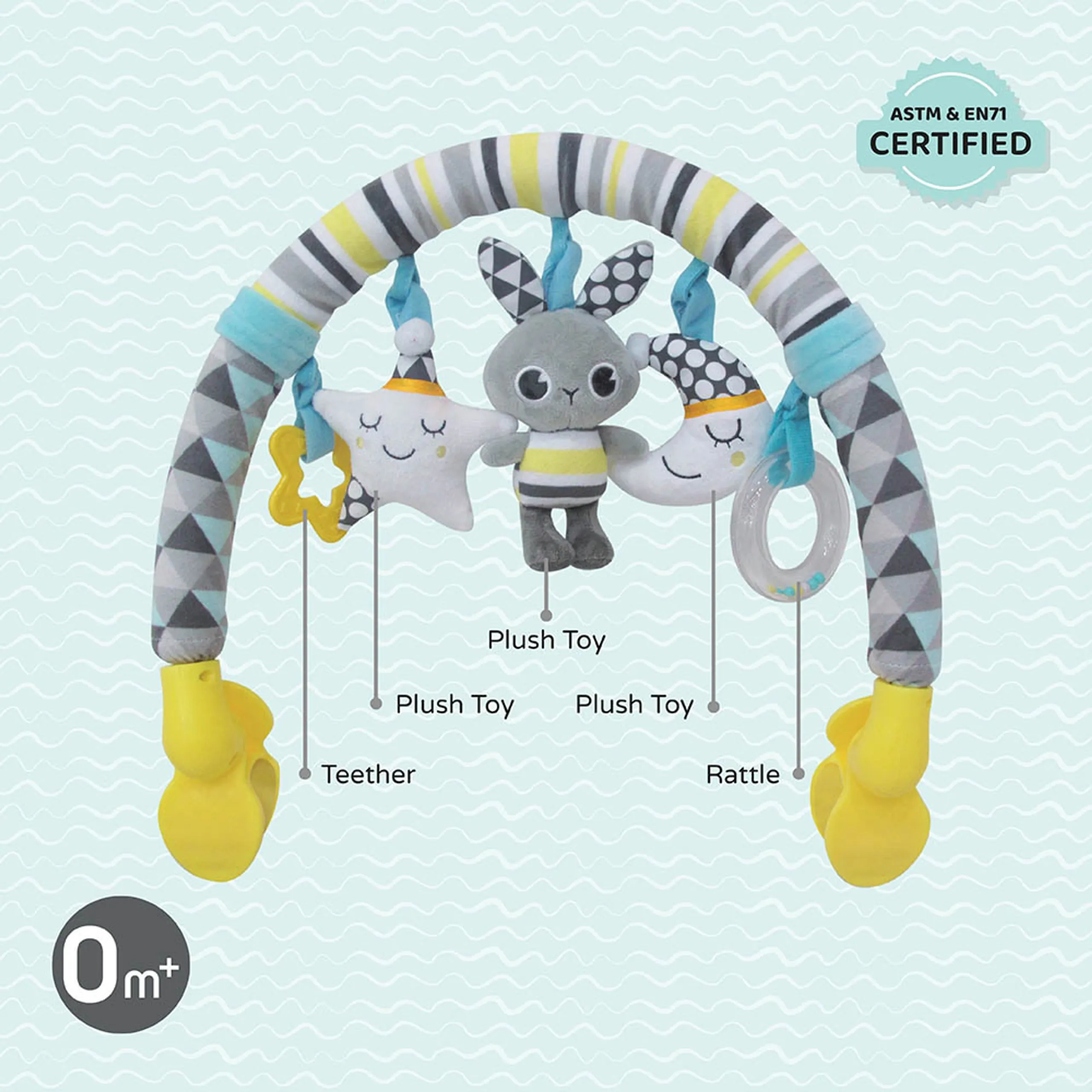 Good Night Activity Hanging Toy Bar - Suitable for 0 month & above