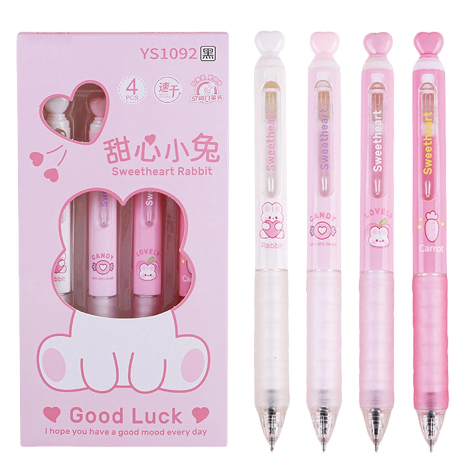 mozxirz Cute Gel Pen - 4Pcs 0.5mm