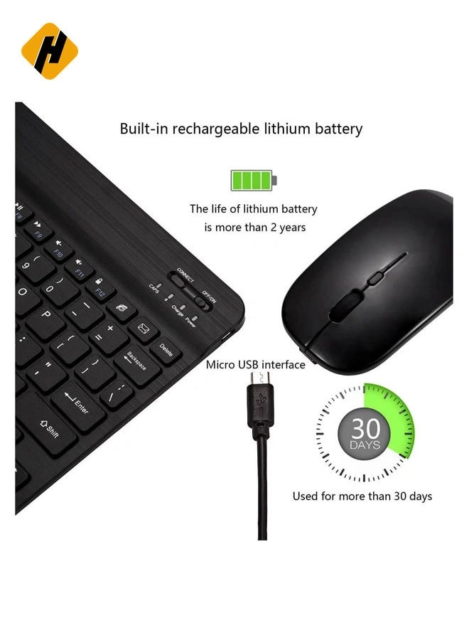Ultra-Slim Bluetooth Keyboard and Mouse Combo