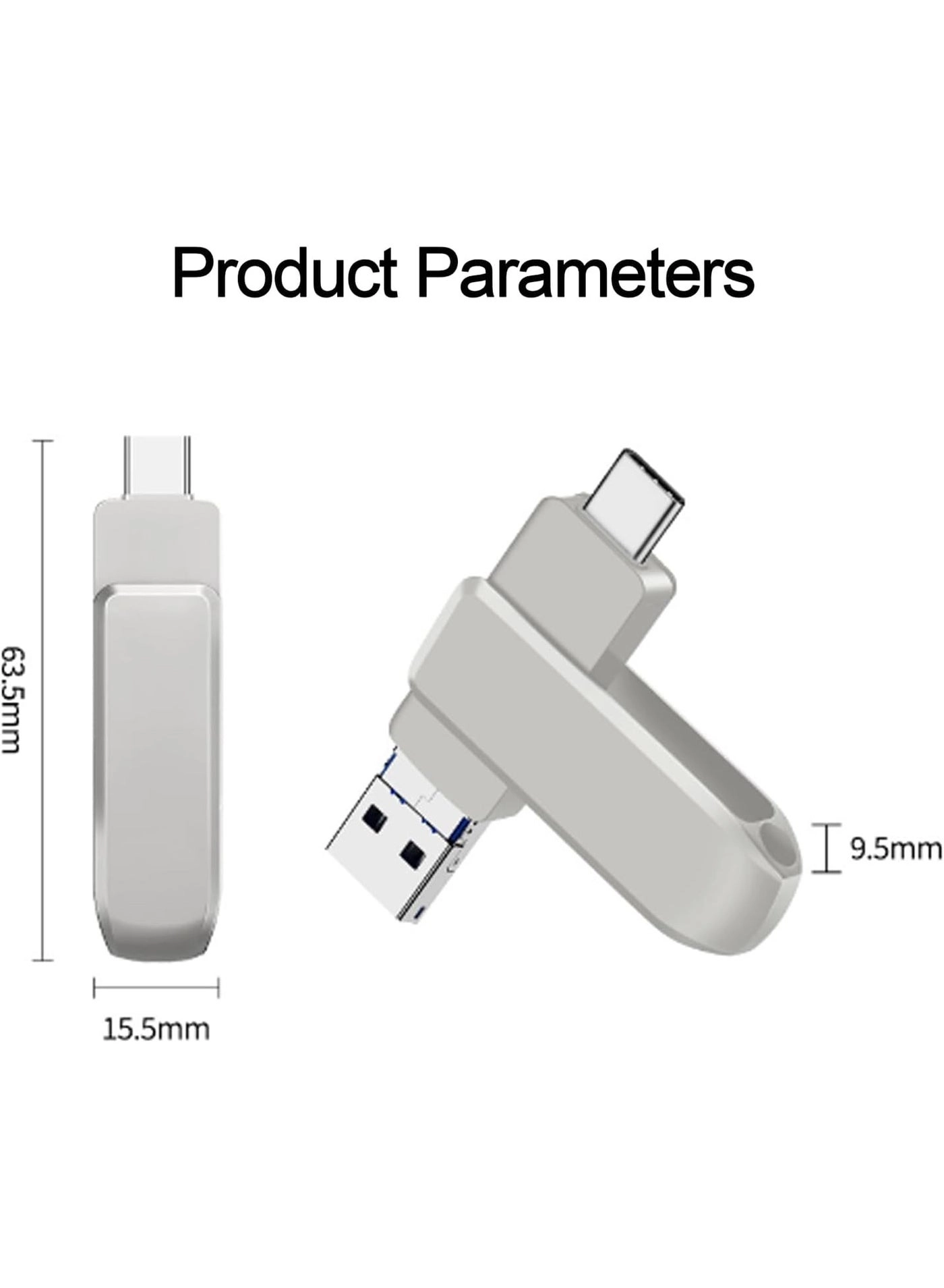 USB Flash Drive - USB 3.0 Type A Lightning Micro USB 2TB