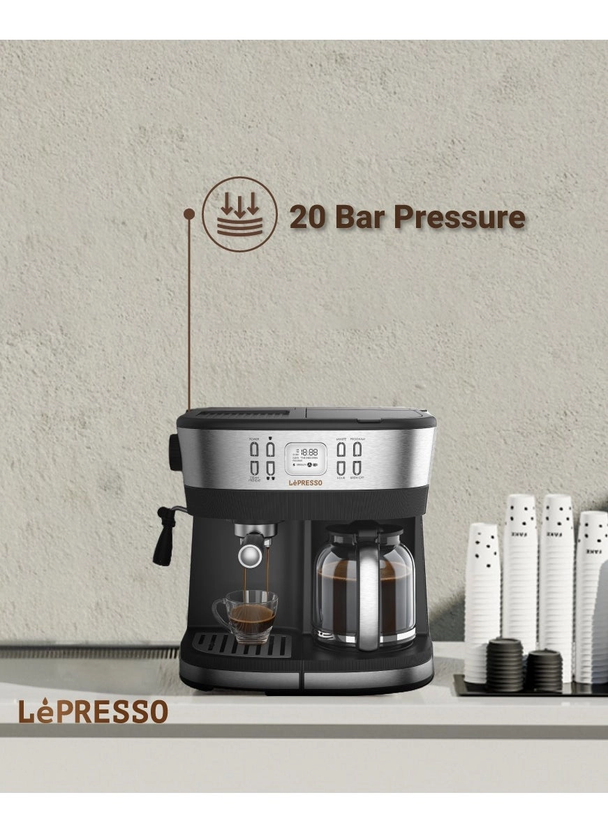 2-in-1 Espresso Coffee Machine LPCFFM0002