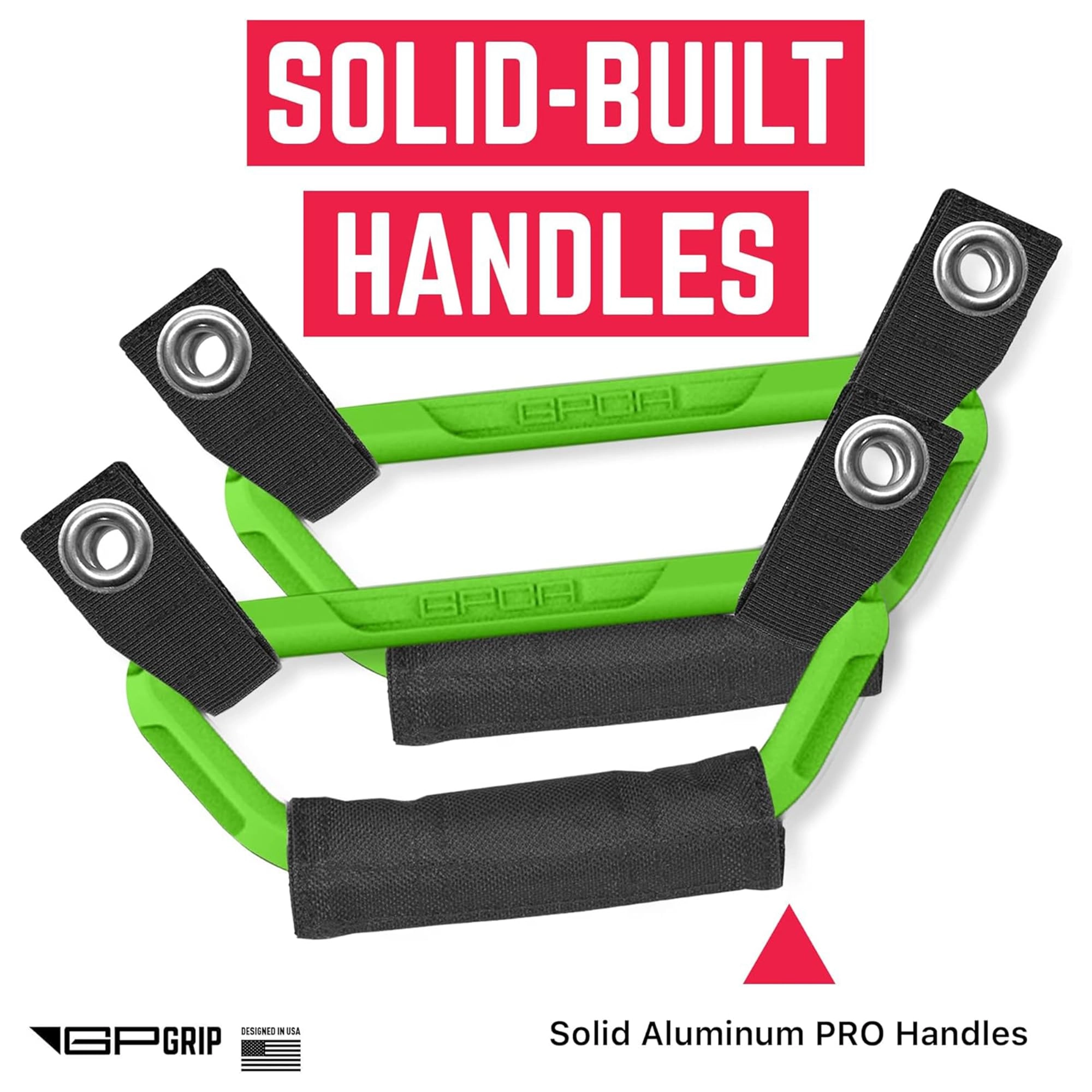 BackGrip Pro - 2-Pack Billet Silver Headrest Handle
