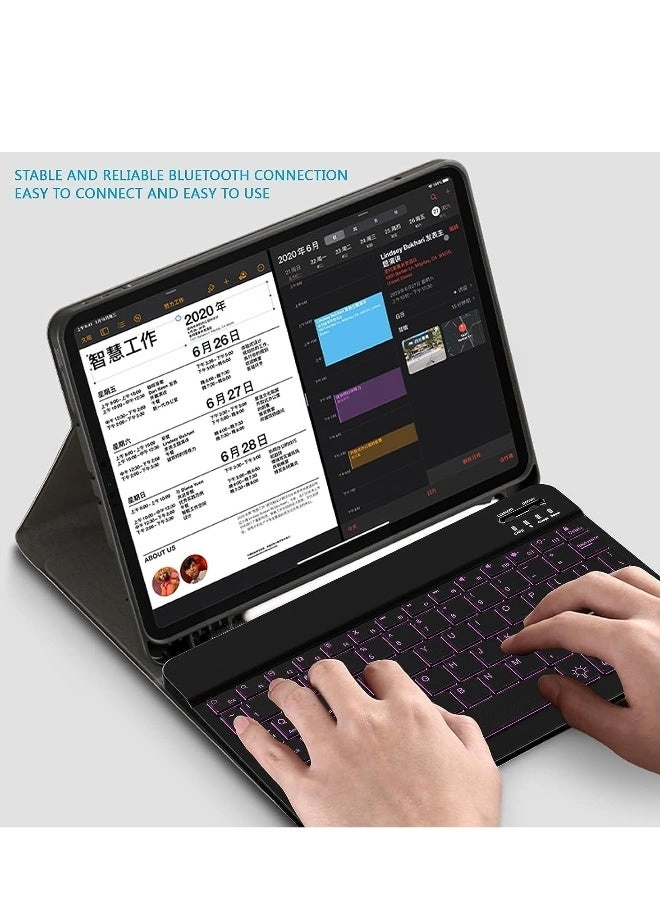 Bluetooth Keyboard - 7-Color Backlit Rechargeable Battery