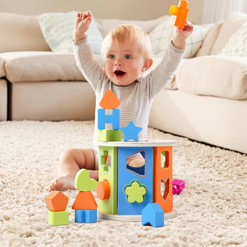 Wooden Activity Box - Suitable for 3 years and above 12 Pcs
