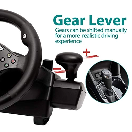 Steering Wheel Racing Wheel & Pedals - PC/Xbox/PS4/Switch