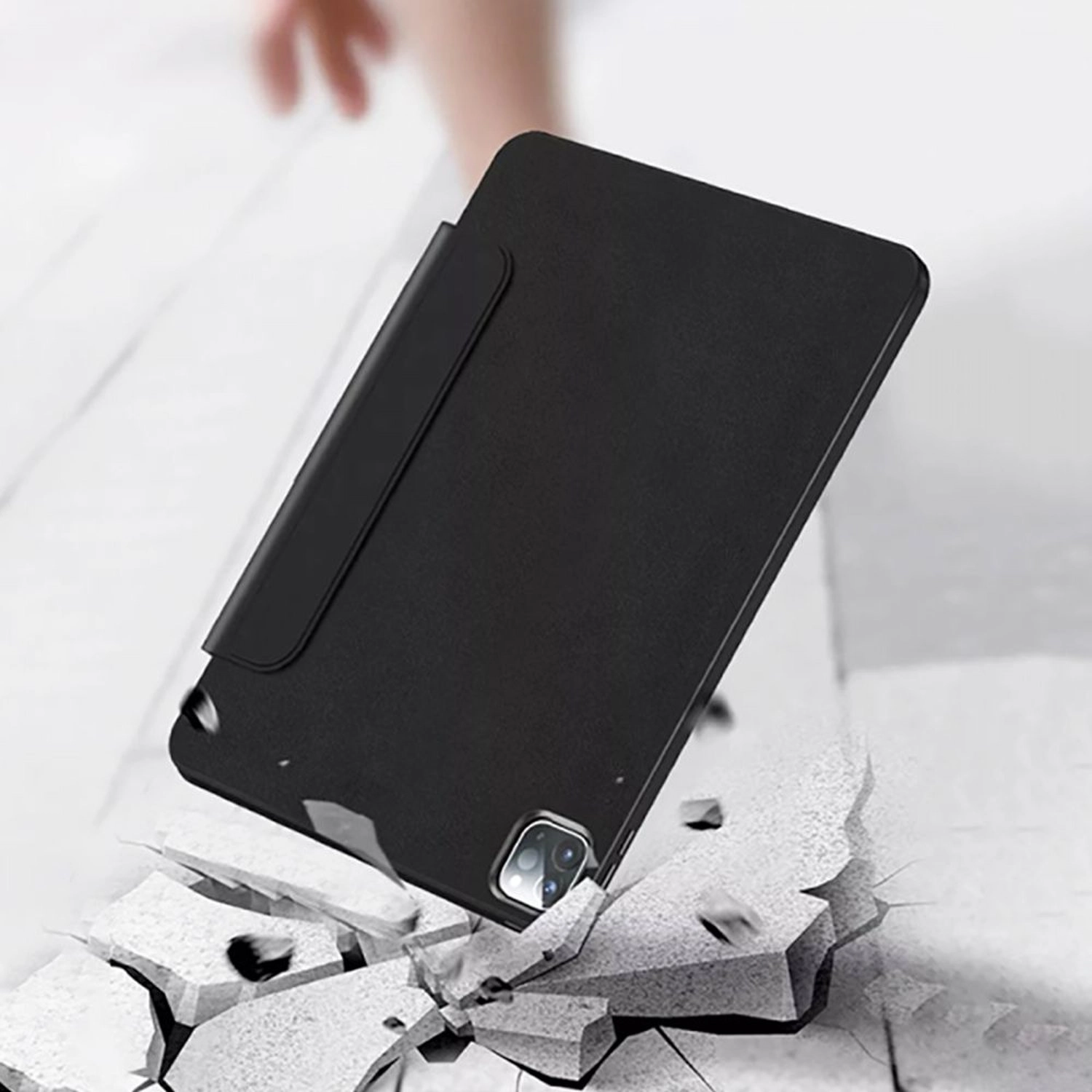 Detachable Magnetic Folio Case with Auto Sleep/Wake for iPad 10.2-inch