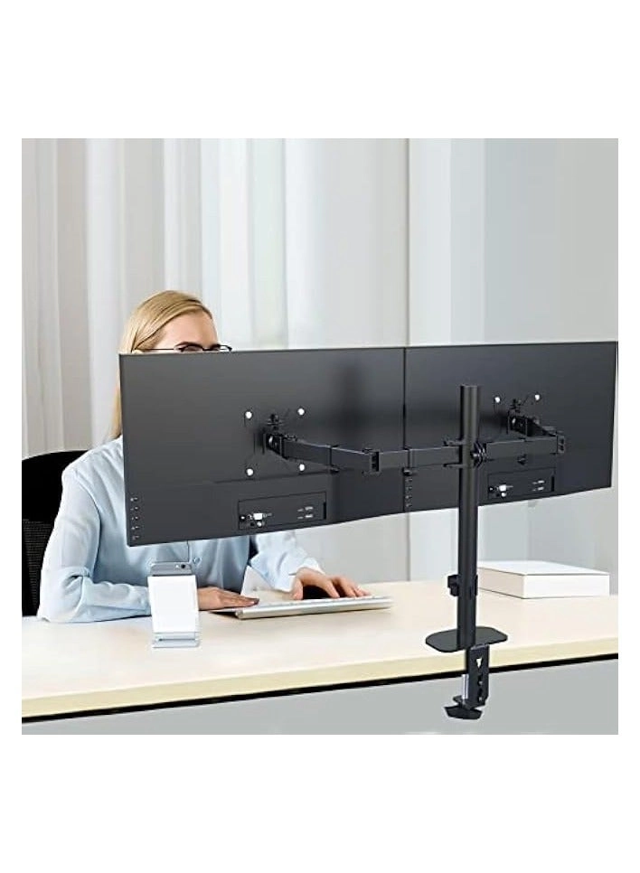 Dual LCD Monitor Desk Mount Stand - 2 27in