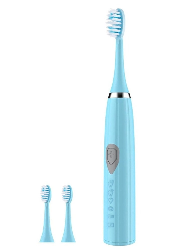 Electric Toothbrush - 3 Brushheads Blue