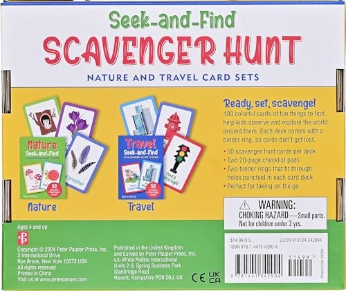 Seek-And-Find Scavenger Hunt Card Set - English Children/Juvenile