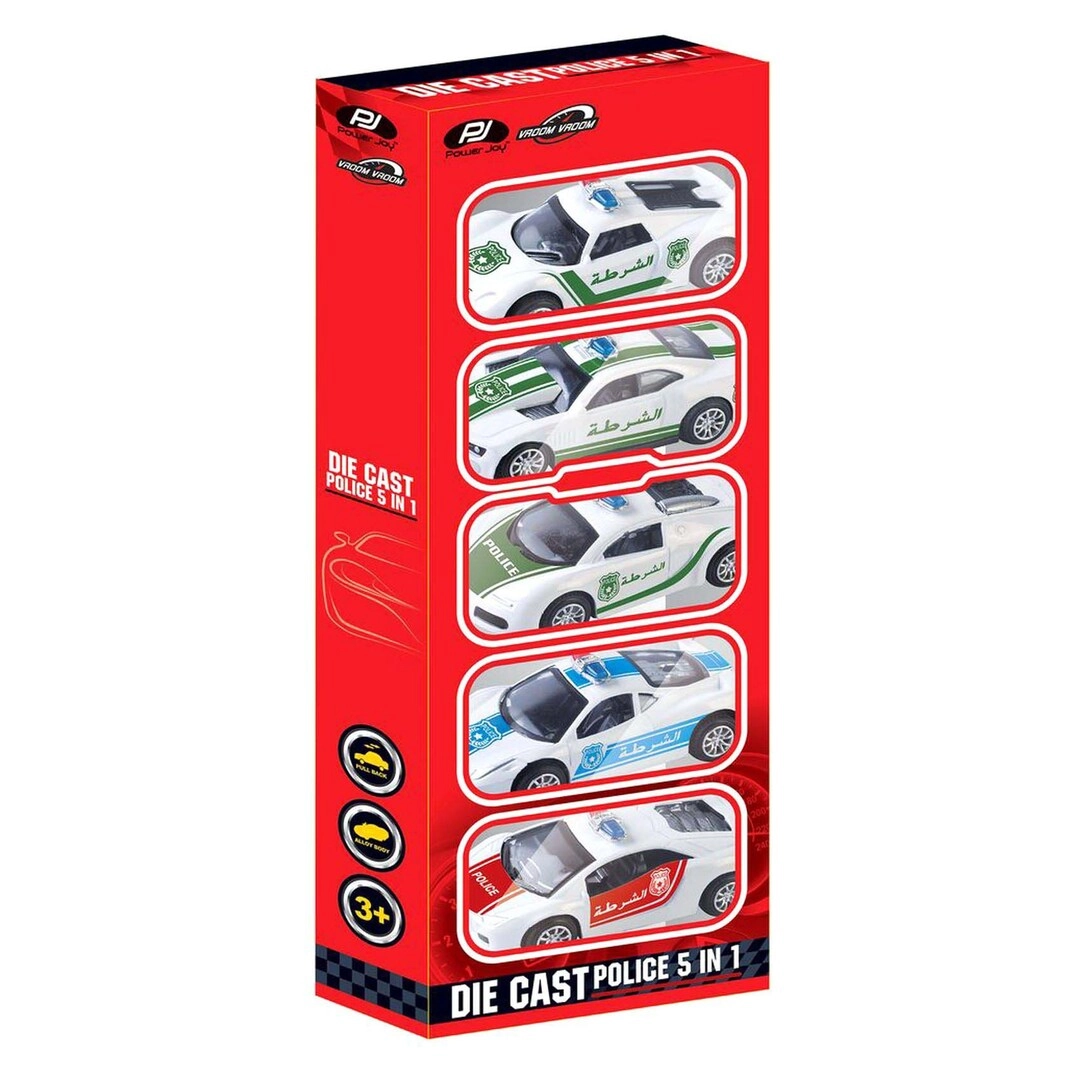 V.Vroom Diecast Police Car - 5-in-1