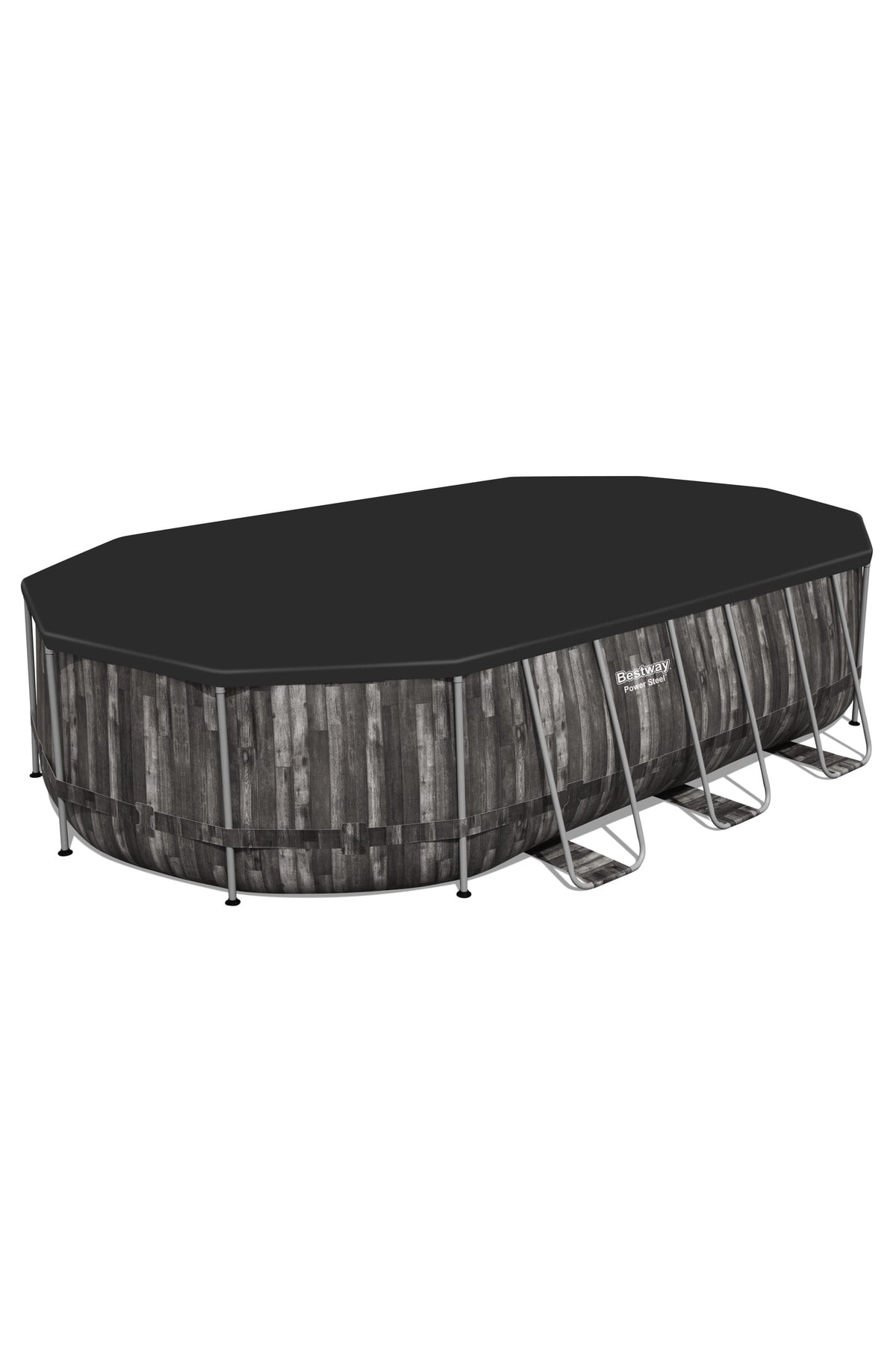 COLOR LAND CHILDRENS TOYS CENTER LLC Power Steel Oval Pool 5611R - 6.10m x 3.66m x 1.22m 1 Piece
