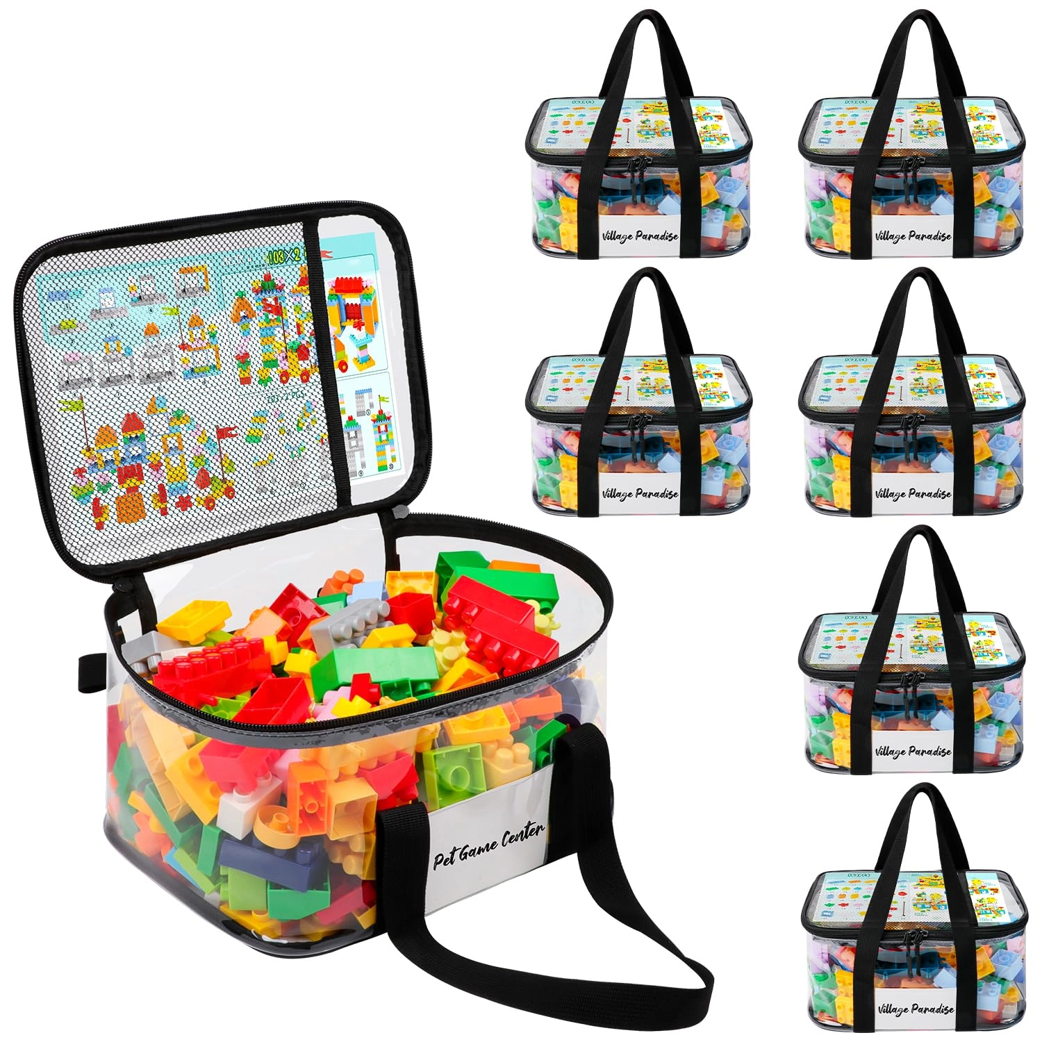 SIYNPAV Clear Toy Storage Bag - PVC
