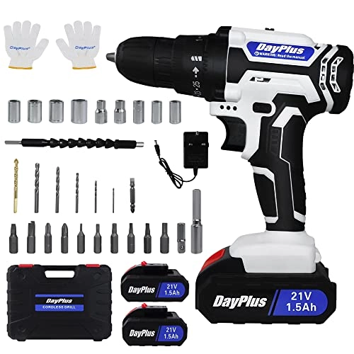 Cordless Power Drill Set - 1500 mAh
