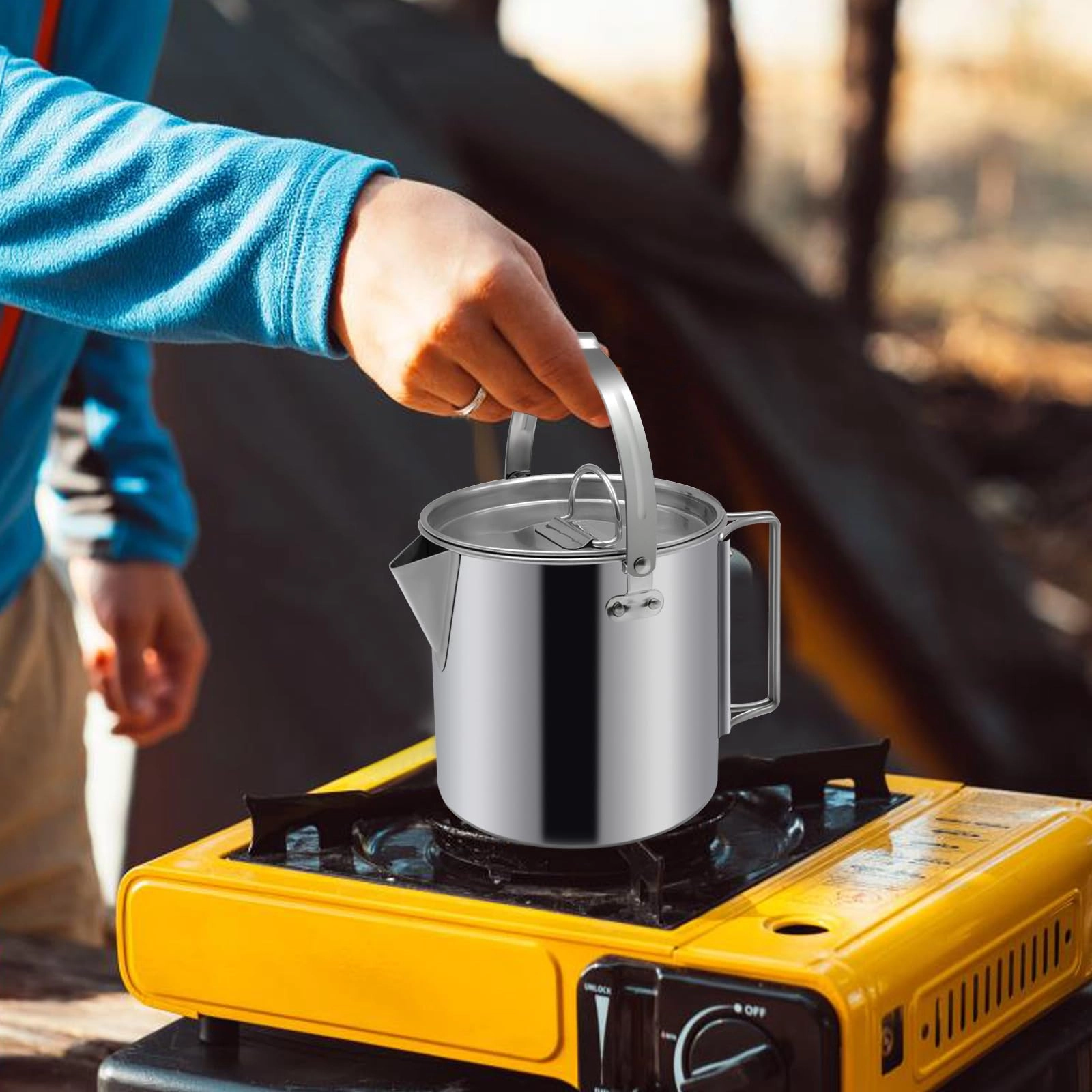 Camping Tea Kettle - 1pc 1.2L