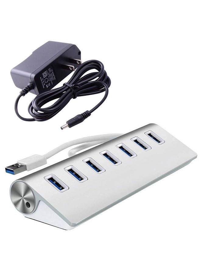 NIBEMINENT USB C Hub 3.0 - 7 Ports Aluminium