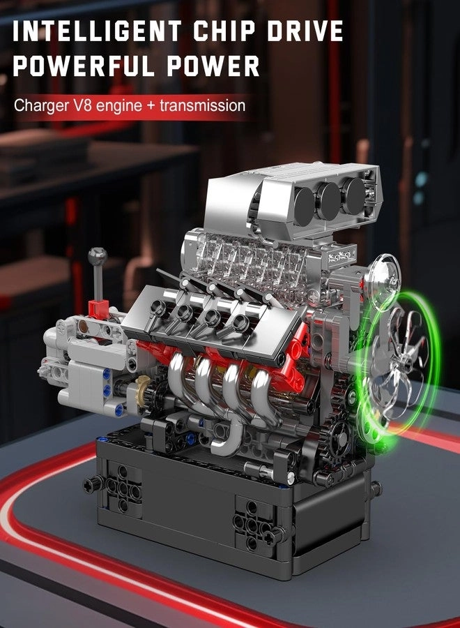 10225 V8 Engine - 8-Cylinder 855+PCS