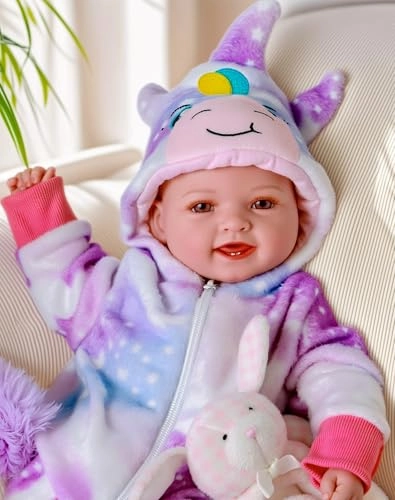 Mia Reborn Baby Doll - 17-inch Vinyl Cotton Ages 3+