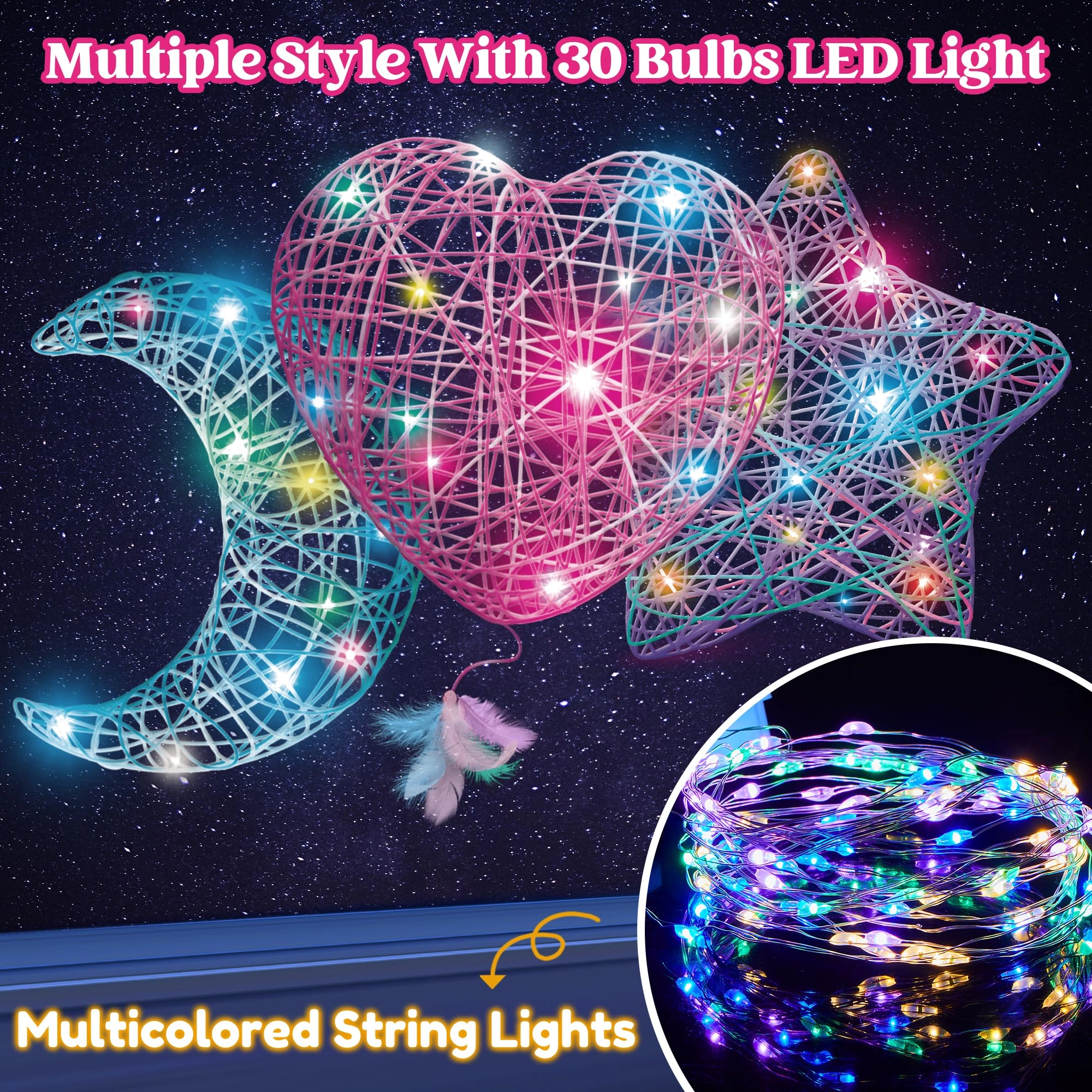 3D STRING ART - 8+ years 63 pcs