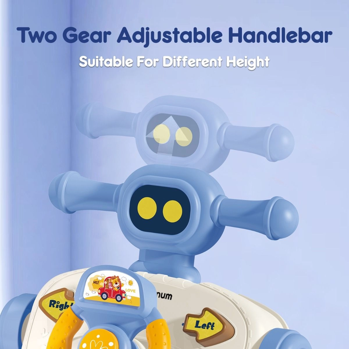 3-in-1 Baby Walker - Musical Keyboard Learning Table Mode