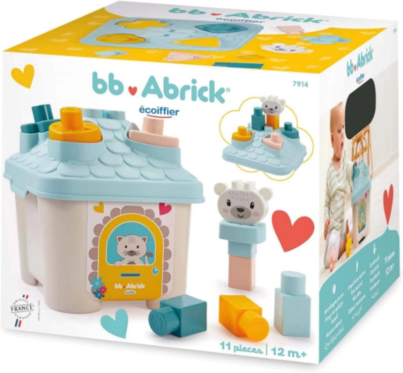 Abrick House Shape Sorter - 3+ 11 pieces
