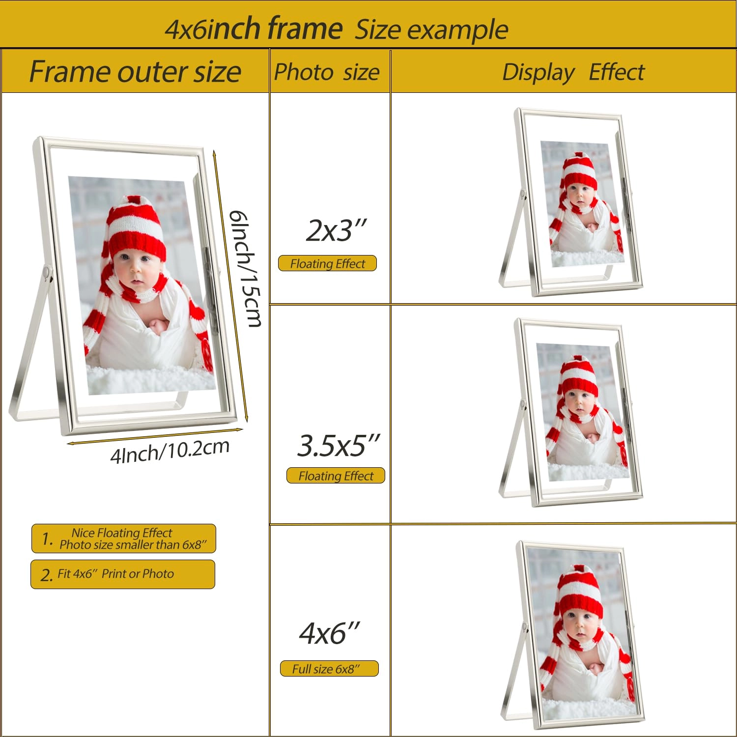 Floating Frame - 4x6''