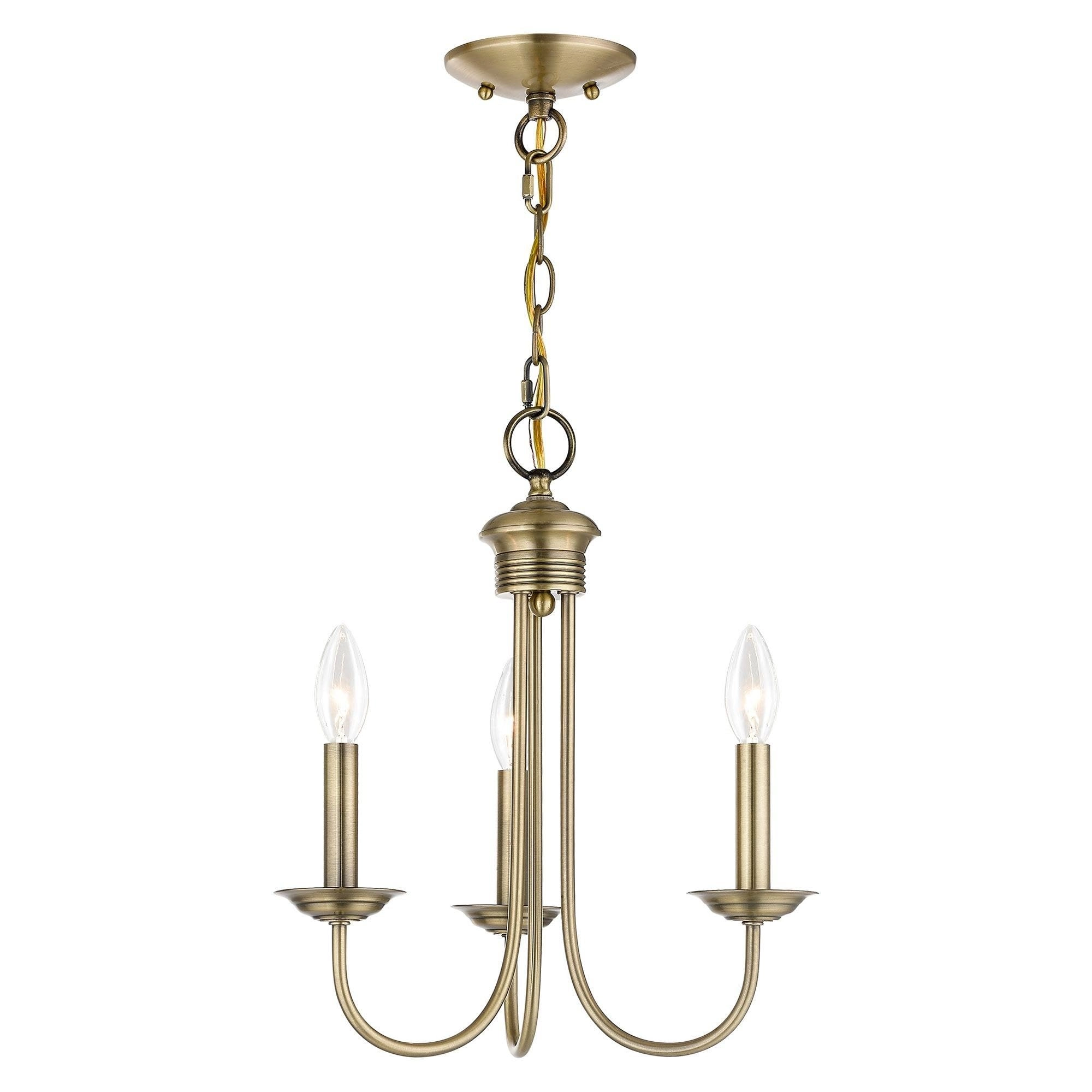 Livex 42683-01 - Mini Chandelier Antique Brass