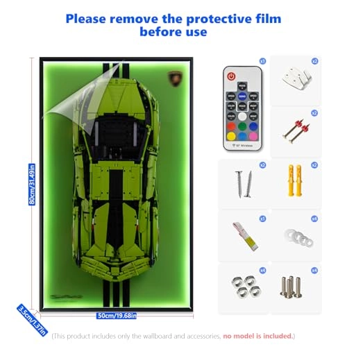 Display Wallboard for LEGO Lamborghini Sián FKP 37 42115 - Aluminum