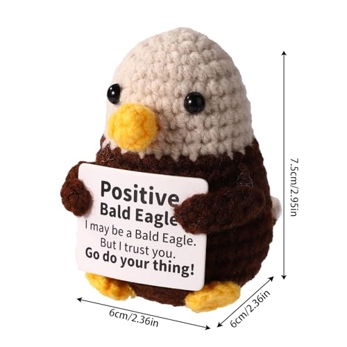 Bald Eagle - 7.5 cm Crocheted