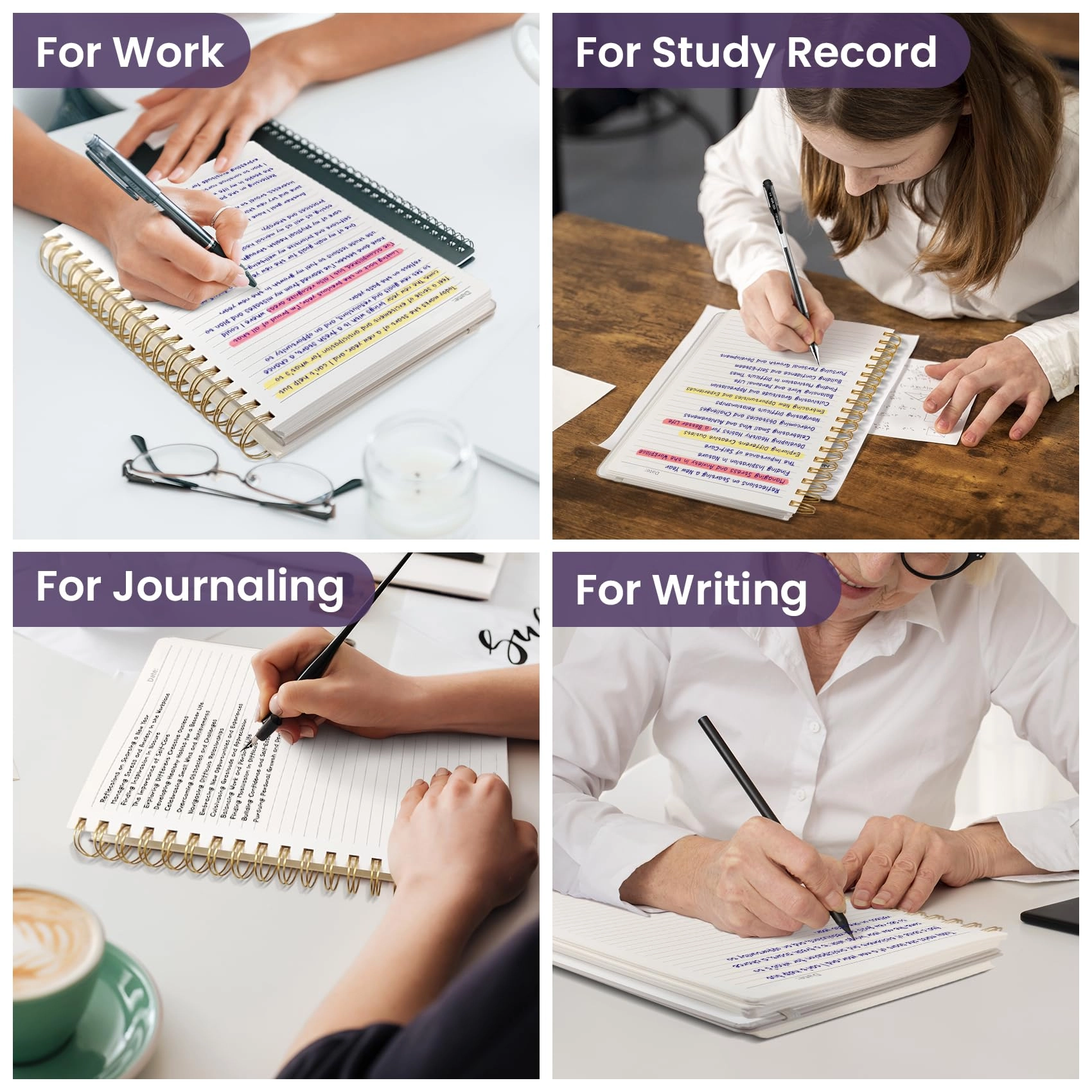 Spiral Notebook B5 Spiral - Lined 300 Pages