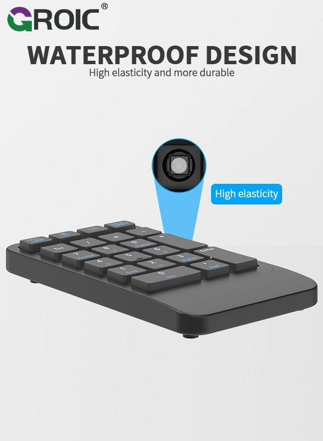 Wireless Number Pad - 22 Keys Bluetooth 5.0 Slim