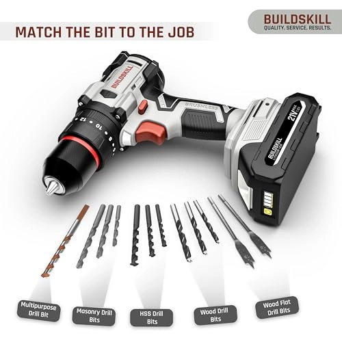 21V Cordless Brushless Drill Machine Toolkit - 1.5Ah